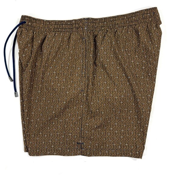 Canali Mens Swim Trunks Size 2XL Shorts Abstract Print Mesh Lined Made In Italy - Picture 3 of 14
